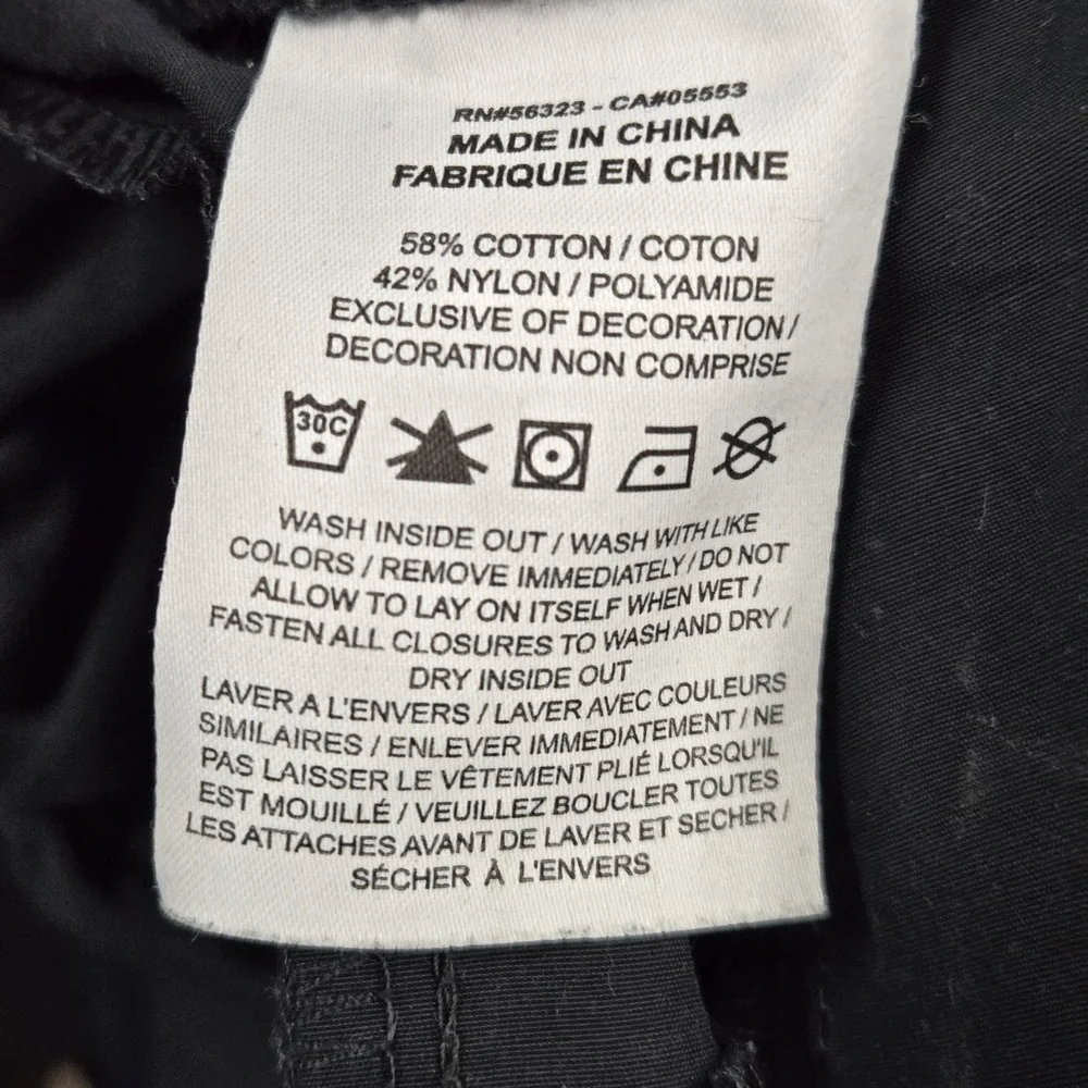 Jordan Men Activewear Pants M Black Flight Woven Cargo Straight 31